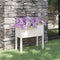 vidaXL - Plantenbak - 70x31x70 - cm - massief - grenenhout - wit