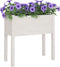 vidaXL - Plantenbak - 70x31x70 - cm - massief - grenenhout - wit