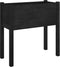 vidaXL - Plantenbak - 70x31x70 - cm - massief - grenenhout - zwart