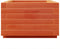 vidaXL - Plantenbak - 70x40x26,5 - cm - massief - grenenhout - wasbruin
