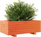 vidaXL - Plantenbak - 70x40x26,5 - cm - massief - grenenhout - wasbruin