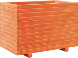 vidaXL - Plantenbak - 70x40x49,5 - cm - massief - grenenhout - wasbruin