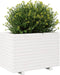 vidaXL - Plantenbak - 70x40x49,5 - cm - massief - grenenhout - wit