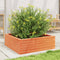 vidaXL - Plantenbak - 70x70x23 - cm - massief - grenenhout - wasbruin