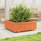 vidaXL - Plantenbak - 70x70x26,5 - cm - massief - grenenhout - wasbruin