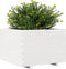 vidaXL - Plantenbak - 70x70x49,5 - cm - massief - grenenhout - wit