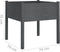 vidaXL - Plantenbak - 70x70x70 - cm - massief - grenenhout - grijs