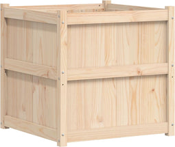 vidaXL - Plantenbak - 70x70x70 - cm - massief - grenenhout
