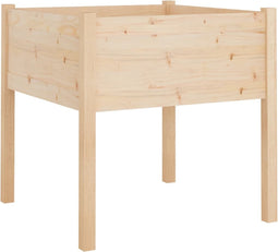 vidaXL - Plantenbak - 70x70x70 - cm - massief - grenenhout