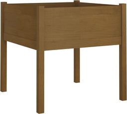 vidaXL - Plantenbak - 70x70x70 - cm - massief - grenenhout - honingbruin