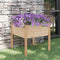 vidaXL - Plantenbak - 70x70x70 - cm - massief - grenenhout