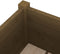 vidaXL - Plantenbak - 70x70x70 - cm - massief - grenenhout - honingbruin