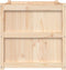 vidaXL - Plantenbak - 70x70x70 - cm - massief - grenenhout