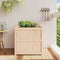 vidaXL - Plantenbak - 70x70x70 - cm - massief - grenenhout