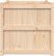 vidaXL - Plantenbak - 70x70x70 - cm - massief - grenenhout