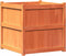 vidaXL - Plantenbak - 70x70x70 - cm - massief - grenenhout - wasbruin