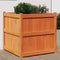 vidaXL - Plantenbak - 70x70x70 - cm - massief - grenenhout - wasbruin
