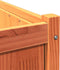 vidaXL - Plantenbak - 70x70x70 - cm - massief - grenenhout - wasbruin
