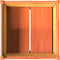 vidaXL - Plantenbak - 70x70x70 - cm - massief - grenenhout - wasbruin