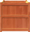 vidaXL - Plantenbak - 70x70x70 - cm - massief - grenenhout - wasbruin