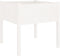 vidaXL - Plantenbak - 70x70x70 - cm - massief - grenenhout - wit
