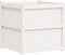 vidaXL - Plantenbak - 70x70x70 - cm - massief - grenenhout - wit