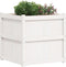 vidaXL - Plantenbak - 70x70x70 - cm - massief - grenenhout - wit