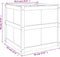vidaXL - Plantenbak - 70x70x70 - cm - massief - grenenhout - wit