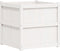 vidaXL - Plantenbak - 70x70x70 - cm - massief - grenenhout - wit