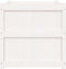 vidaXL - Plantenbak - 70x70x70 - cm - massief - grenenhout - wit