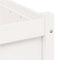 vidaXL - Plantenbak - 70x70x70 - cm - massief - grenenhout - wit
