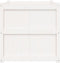 vidaXL - Plantenbak - 70x70x70 - cm - massief - grenenhout - wit