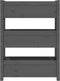 vidaXL - Plantenbak - 77x25x104,5 - cm - massief - grenenhout - grijs