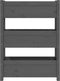 vidaXL - Plantenbak - 77x25x104,5 - cm - massief - grenenhout - grijs