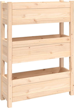 vidaXL - Plantenbak - 77x25x104,5 - cm - massief - grenenhout