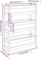 vidaXL - Plantenbak - 77x25x104,5 - cm - massief - grenenhout