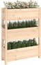 vidaXL - Plantenbak - 77x25x104,5 - cm - massief - grenenhout