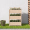 vidaXL - Plantenbak - 77x25x104,5 - cm - massief - grenenhout