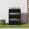 vidaXL - Plantenbak - 77x25x104,5 - cm - massief - grenenhout - zwart
