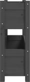 vidaXL - Plantenbak - 77x25x66 - cm - massief - grenenhout - grijs