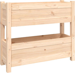 vidaXL - Plantenbak - 77x25x66 - cm - massief - grenenhout