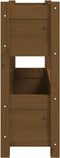 vidaXL - Plantenbak - 77x25x66 - cm - massief - grenenhout - honingbruin