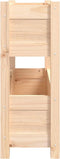 vidaXL - Plantenbak - 77x25x66 - cm - massief - grenenhout