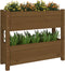 vidaXL - Plantenbak - 77x25x66 - cm - massief - grenenhout - honingbruin