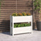 vidaXL - Plantenbak - 77x25x66 - cm - massief - grenenhout - wit