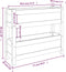 vidaXL - Plantenbak - 77x25x66 - cm - massief - grenenhout - wit
