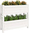 vidaXL - Plantenbak - 77x25x66 - cm - massief - grenenhout - wit