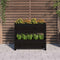vidaXL - Plantenbak - 77x25x66 - cm - massief - grenenhout - zwart