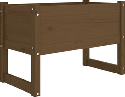 vidaXL - Plantenbak - 78x40x52 - cm - massief - grenenhout - honingbruin