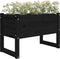 vidaXL - Plantenbak - 78x40x52 - cm - massief - grenenhout - zwart